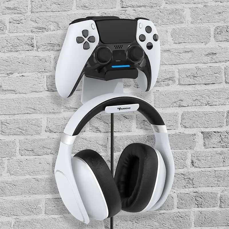 Subsonic SA5655 nabíjacia stanica pre ovládač PS5 so stojanom na slúchadlá