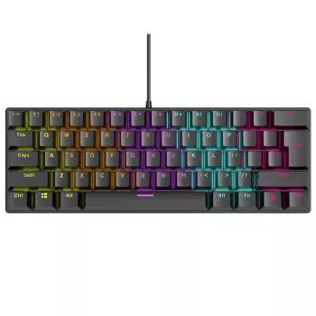 Mechanická klávesnica RAMPAGE PLOWER K60 s Blue spínačmi a RGB podsvietením