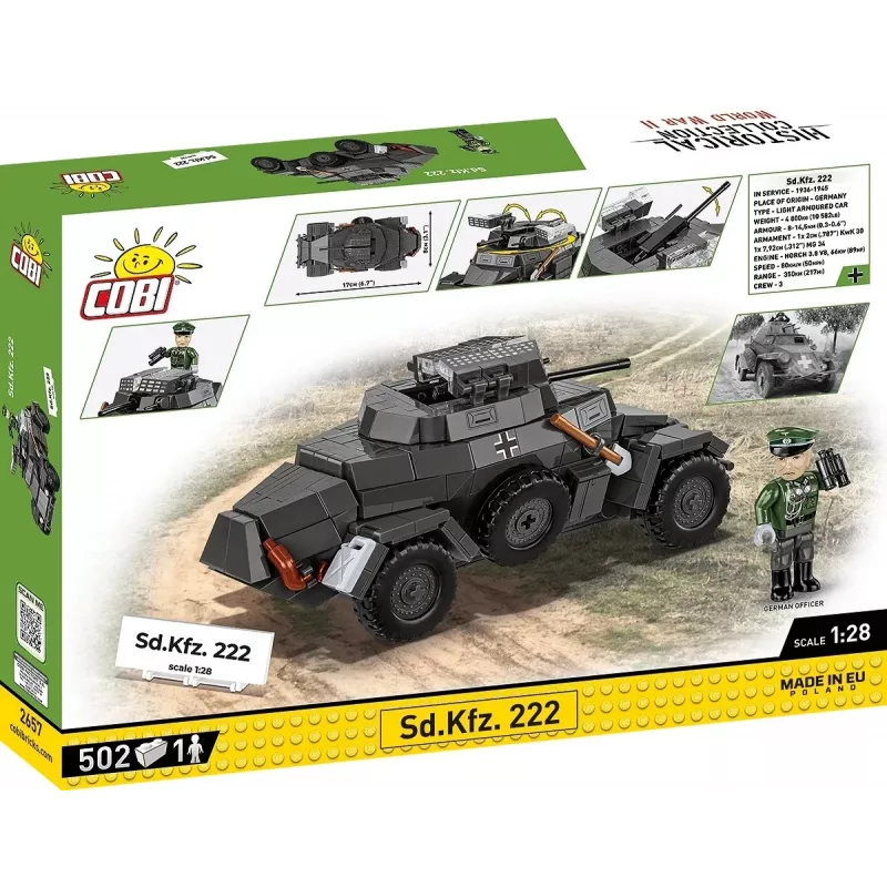 Cobi Blocks Sd.Kfz 222 stavebnica COBI-2657 — 502 kociek