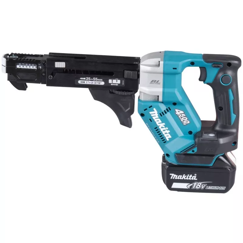 Makita DFR552Z akumulátorový zásobníkový skrutkovač, 18 V Li-Ion, 4500 ot./min, 1/4"