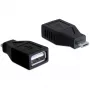 DeLOCK - USB adaptér - USB Type-A, 4-pólový (konektor samica) - 5-pólový Micro-USB Type-B (konektor samec) (65296)