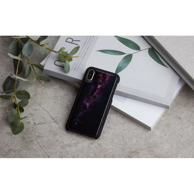 iKins Milky Way puzdro pre iPhone XS/X, čierne, K1696J