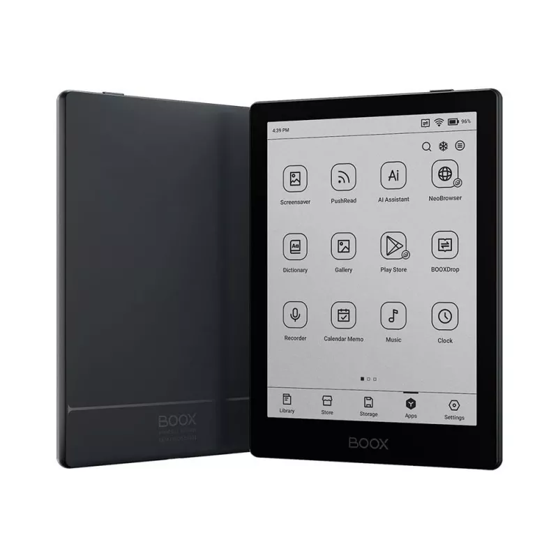 E-čítačka Onyx Boox 6 palcov (15,2 cm) s 1448×1072 E‑Ink, 32 GB, 2 GB RAM, Android 11, Dual‑Band‑WLAN, Bluetooth 5.0, MicroSD, USB‑C, čierna
