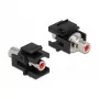 Keystone modul DeLOCK 86741 zahnutý čierny Cinch