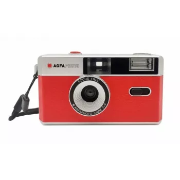 AgfaPhoto 603001 kompaktný filmový fotoaparát 35 mm červená - strieborná (603001)