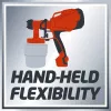 Einhell TC-SY 400 P 4260005 systém na striekanie farby, 400 W, nádoba 0,8 l, červená/čierna