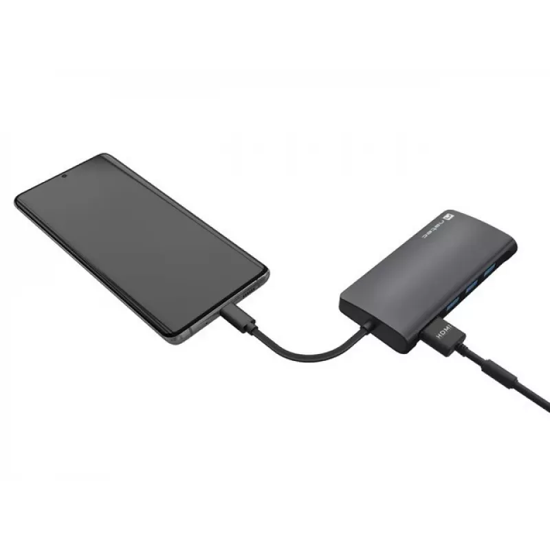 Dokovacia stanica NATEC NMP-2162 USB 3.2 Gen 1 Type-C sivá káblová
