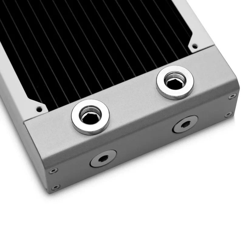 Radiátor EK Water Blocks mosadz meď nerez biela 130x300x44mm