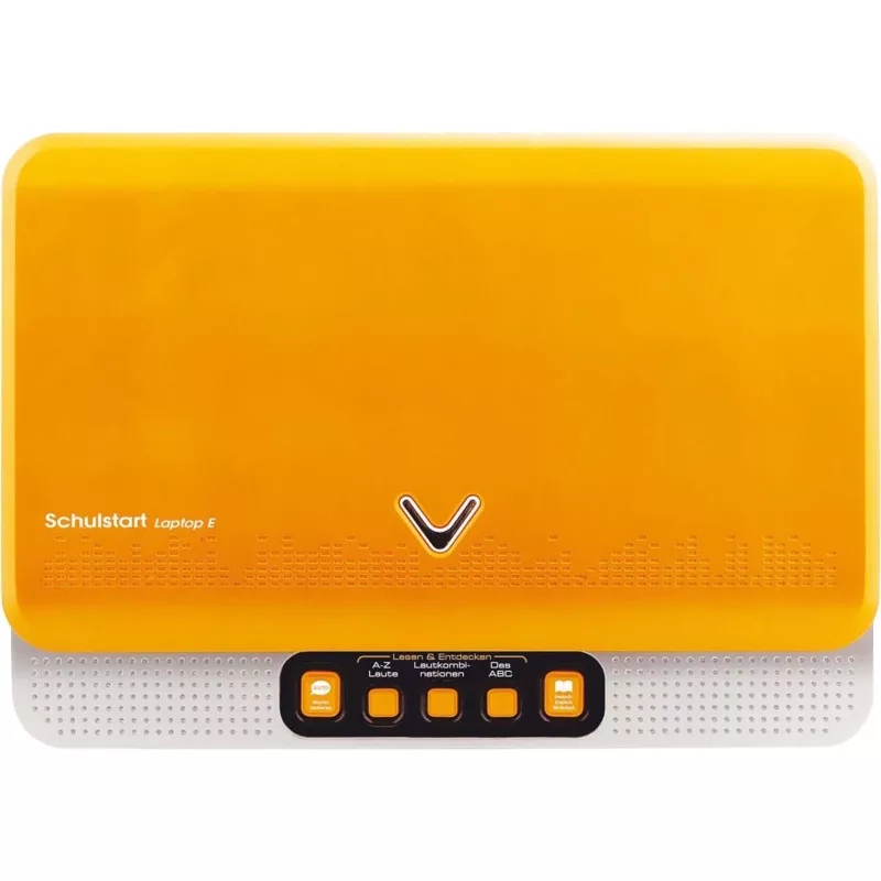 VTech Schulstart Laptop E pre deti od 6–8 rokov, strieborná, interaktívna vzdelávacia hračka