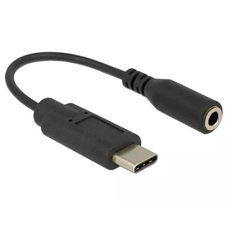 Delock audio adaptér - 24 pin USB-C (M) na minikonektor stereo 3,5 mm (F)