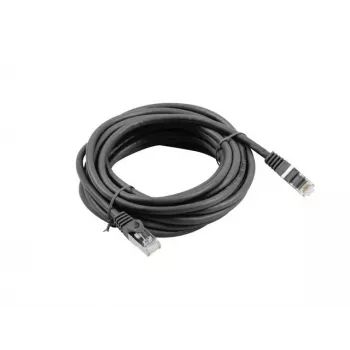 Lanberg Cat6 sieťový kábel RJ-45 na RJ-45 PCF6-10CC-0500-BK, 5 m, F/UTP, 250 MHz, čierny
