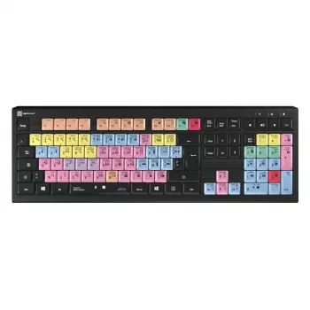 Logickeyboard ASTRA 2 USB AZERTY angličtina čierna full-size klávesnica