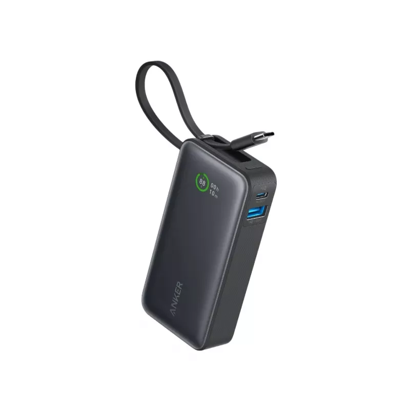 Powerbank 545 NANO 30W 10000mAh s integrovaným USB-C káblom, čierny