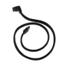 SilverStone SATA III kábel 50 cm zahnutý / rovný - opláštený čierny
