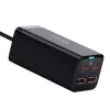 Baseus GaN3 Pro CCGP000101 stolová nabíjačka 100 W, 2x USB-C + 2x USB-A, PD 3.0, QC 4.0+, kábel 1,5 m, čierna