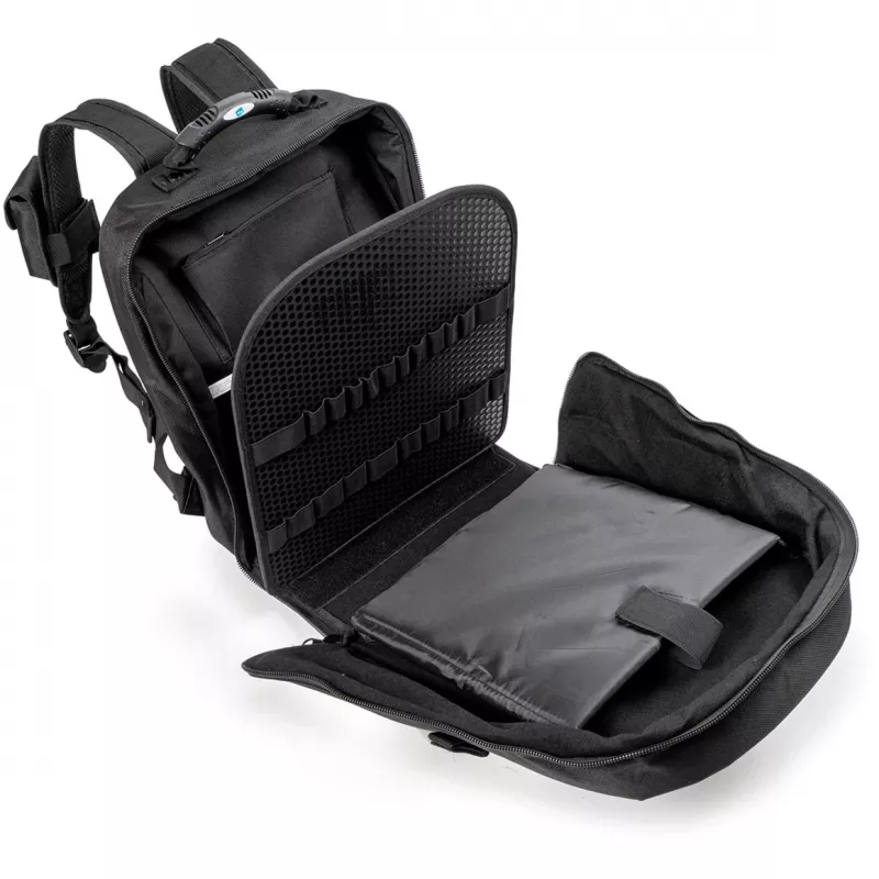 Pracovná taška b&w international move čierna polyester — 430×230×350 mm, odolná proti striekajúcej vode