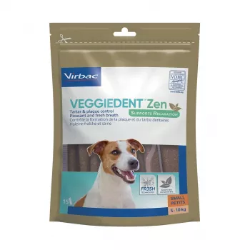VIRBAC Veggiedent ZEN S žuvacia pomôcka na zubnú hygienu pre psov, malá veľkosť