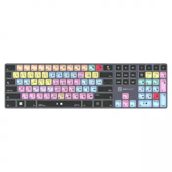 Mechanická full-size klávesnica LogicKeyboard LKB-PT-TPC, USB + Bluetooth, QWERTZ nemecká, čierna