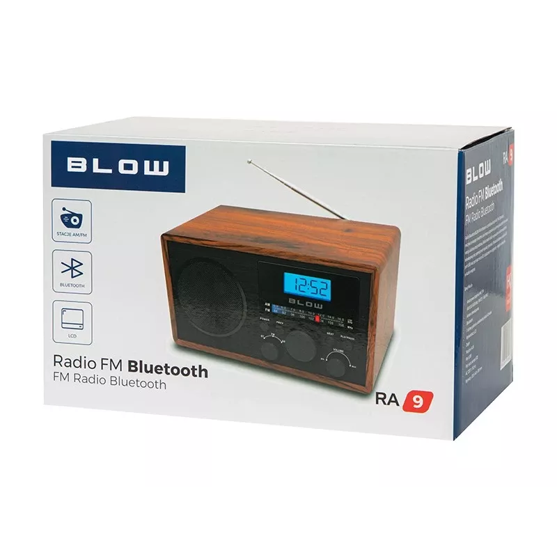 Prenosné analógové AM/FM rádio BLOW RA9 V.2 — príjem AM a FM, na batérie, analógové ladenie