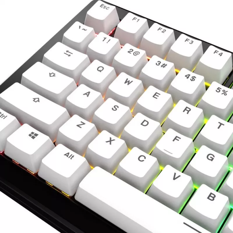 Keycaps GLORIOUS GPBT Basics PBT Dye-Sub Classic biela ANSI-layout