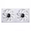 240 mm ARGB Infinity Mirror ventilátor Jonsbo ZA-240 biely, dva 120 mm ventilátory, podpora PWM