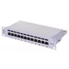 Patch panel LANBERG PPF6-9012-S, 12-port, kov, sivý, 1HE, 215×130×44.5 mm
