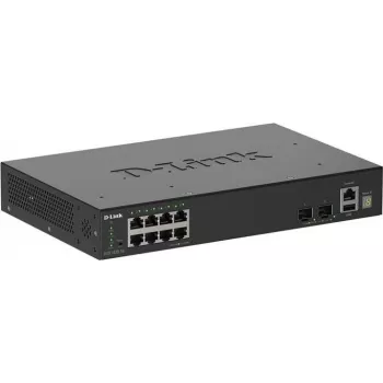 D-Link 10-portový Gigabit Stackable Smart Managed switch s 2 x 10G SFP+ portami
