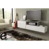 Cama TV skrinka SIGMA 3 180 biela/biela lesklá + dub Sonoma