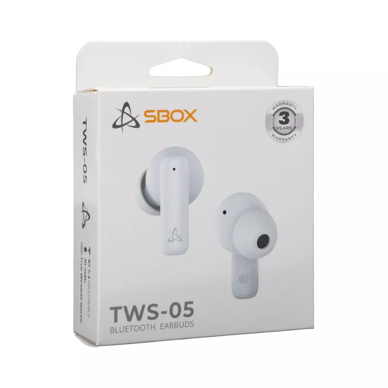 Slúchadlá SBOX EB-TWS05 biele