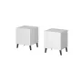 Nočný stolík cama meble NOVA s 1 zásuvkou 44×40×52 cm, biely matný