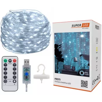 LED záves Extralink KURTYNA LED 3x3 s diaľkovým ovládačom (model EX.73172)