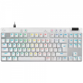LOGITECH G PRO X TKL RAPID herná klávesnica - BIELA - US INT'L - USB - EMEA28i-935 - LINEAR