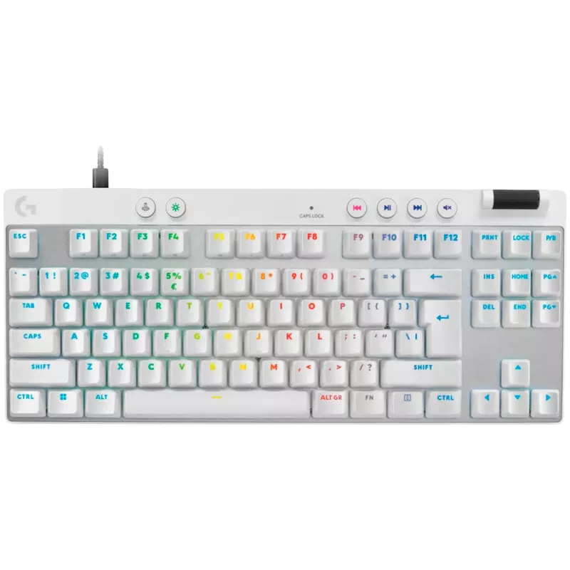 LOGITECH G PRO X TKL RAPID herná klávesnica - BIELA - US INT'L - USB - EMEA28i-935 - LINEAR