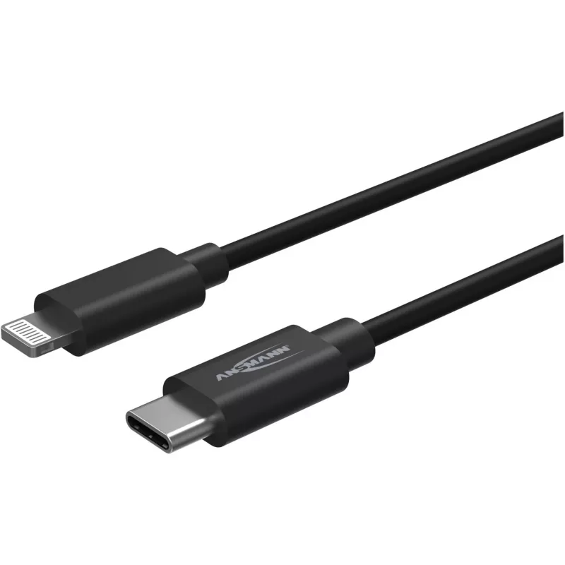 Mobilný kábel Ansmann 1700-0106 čierny USB C Lightning 0,12 m