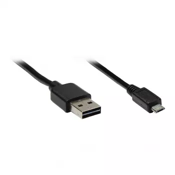 GoodConnections prepojovací kábel USB 2.0 EASY konektor samec A na konektor samec Micro B, čierny, 2m