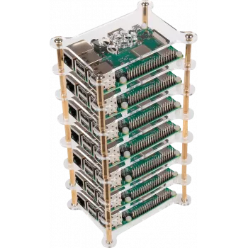 JOY-iT Tower - puzdro - mosadz, akryl - transparentné (RB-CASE+19)