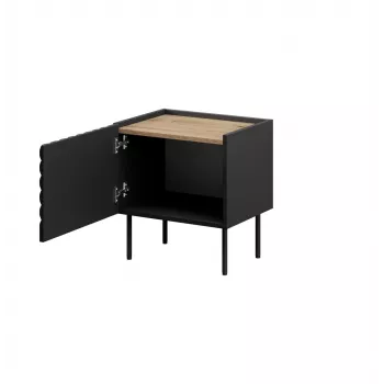 Nočný stolík Cama ONDA 50x40x54 cm čierna MDF/drevotrieska sada 2 ks