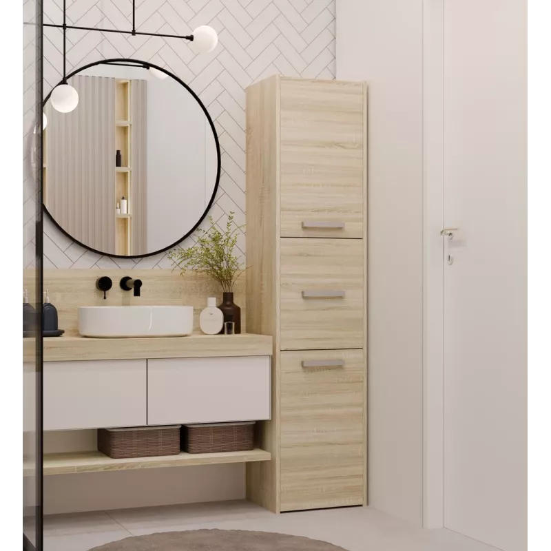 Topeshop S43 SONOMA kúpeľňová skrinka dub