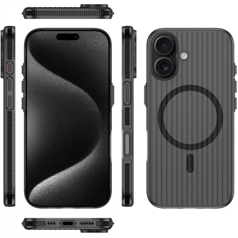 Puzdro 4smarts 541639 pre iPhone 17 16 cm (6,3 palca) čierna transparentná