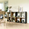Topeshop MALAX 2X4 ANT/ART obývacia knižnica