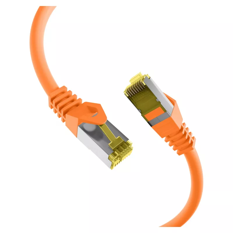 RJ45 patch kábel Cat.6A S/FTP LSZH Cat.7 kábel oranžový
