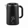 Jata JEHA1575 elektrická kanvica, 1,7 l, 1500 W, 5 nastavení teploty, čierna/nehrdzavejúca oceľ