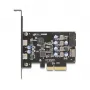 PCI Express x4 karta DELOCK 90345 s 2 externými USB Type-C konektormi