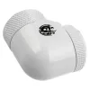 Adaptér 90° G1/4 vonkajší závit na 14 mm hardtube, otočný — BitsPower BP-DWE90RML14, biely