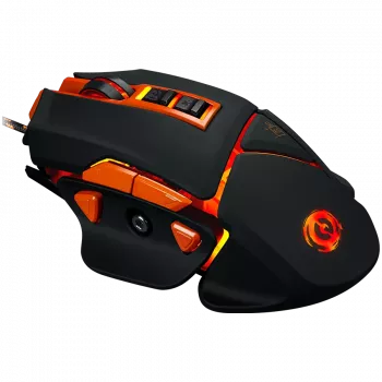 CANYON myš Hazard GM-6 LED káblová čierna oranžová