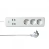 WOOX R4028 Smart Multi-Plug / smart predlžovačka, 3x Schuko, 4x USB, ovládaná cez TUYA, biela