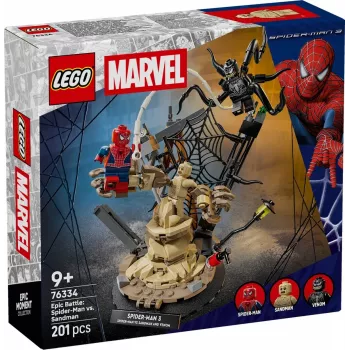 LEGO MARVEL 76334 Epický súboj: Spider-Man proti Sandmanovi