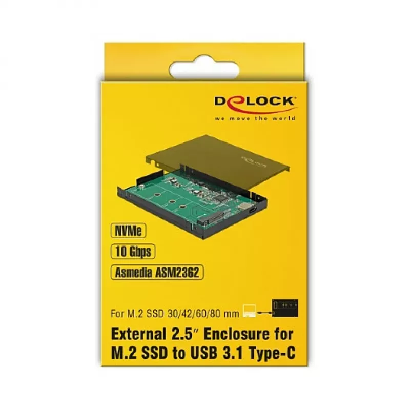 Rám pre SSD DeLOCK 42609 čierny M.2