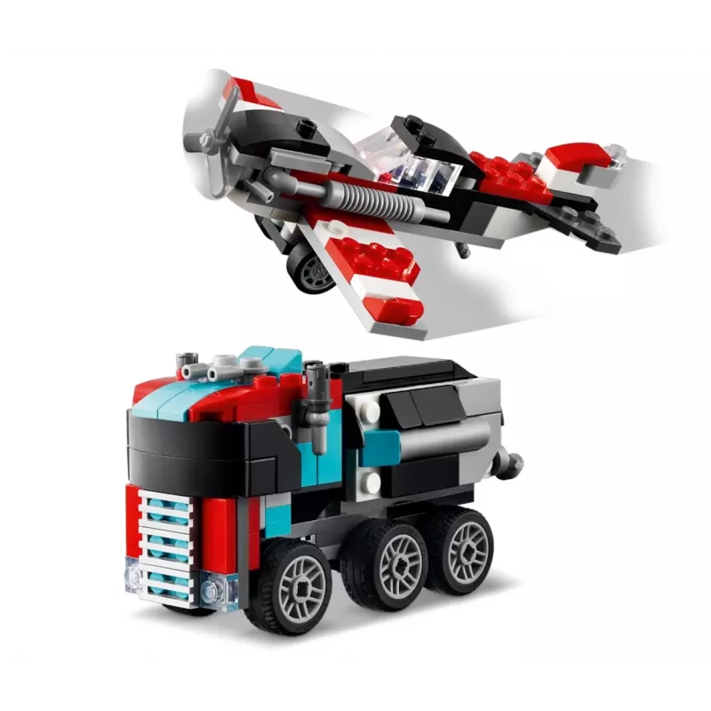 LEGO Creator 3-in-1 31146 Nákladné auto s plošinou a vrtuľník