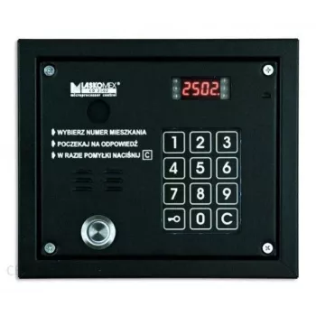 Audio panel Laskomex CP-2503TP s Dallas key reader, čierny